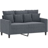  2-dijelni set sofa s jastucima tamnosivi baršunasti | shoptok.hr