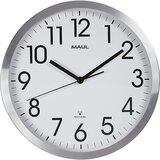 Maul Stenska ura move, krtačen aluminij, Ø 305 mm, radijsko voden mehanizem | Shoptok.si
