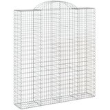  Lučne gabionske košare 5 kom 200x50x220/240cm pocinčano željezo | shoptok.hr