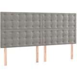  Krevet s oprugama i madracem svjetlosivi 160x200 cm baršunasti | shoptok.hr