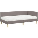  Kutni krevetni okvir s madracem 2 kom. Sivo-smeđa 100 x 200 cm | Shoptok.si