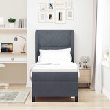  Krevet s opruga kutije Tamno siva 200 x 80 cm Baršun | shoptok.hr