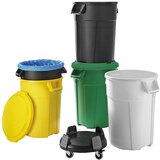 rothopro Večnamenska posoda s pokrovom, prostornina 120 l, črne barve, ŠxVxG 610 x 760 x 570 mm | Shoptok.si