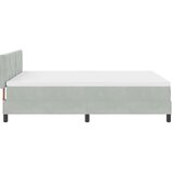  s opruga kutije Svijetlo siva 140 x 200 cm Baršun | shoptok.hr