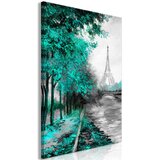  Slika - Paris Channel (1 Part) Vertical Green 40x60 | shoptok.hr