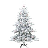 vidaXL Umetno Zložljivo Božično Drevo with LEDs z stojalom 150cm PVC | Shoptok.si