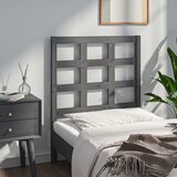  Uzglavlje za krevet sivo 80,5 x 4 x 100 cm od masivne borovine | shoptok.hr