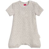 Clar pajac z rokavi KR KH 01797 žakard Mini Cutie U bež 92 | Shoptok.si
