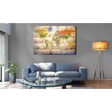  Slika - Map on wood: Colourful Travels 120x80 | shoptok.hr