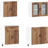 Set kuhinjskih ormarića od 4 dijela "Porto" Staro drvo Inženirsko drvo | shoptok.hr