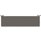  Jastučić za klupu SOEST 100% poliester Siva 160 x 40 x 8 cm Slike