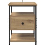 Nočna omarica s predalom 2 pcs artisan hrast 40 x 42 x 56 cm | Shoptok.si