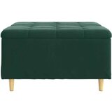  Stolica s dugmadi s jastukom Tamnozelena 80 x 80 x 45 cm Baršun | shoptok.hr