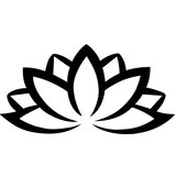 Wallity Zidna dekoracija Lotus Flower 2, 60x35 cm, 1.5 mm, Crna Cene