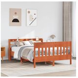 vidaXL Okvir kreveta bez madraca voštano smeđi 150x200 cm od borovine | shoptok.hr