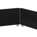 vidaXL Paletni okvirji šestkotni črni 160x160 cm trdna borovina | Shoptok.si