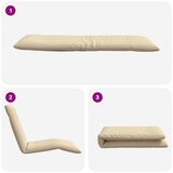  Sklopiva ležaljka za sunčanje bež boje 175x54x8,5 cm Oxford tkanina | shoptok.hr