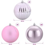  Set božićnih kuglica XXL 4 kom. Ružičasta Ø 20 cm Plastika | shoptok.hr