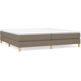  Okvir za krevet s oprugom smeđesivi 200x200 cm od tkanine | shoptok.hr
