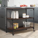  Kuhinjska kolica boja hrasta 102 x 50 x 95 cm konstruirano drvo Smeđa | Shoptok.si