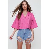Trend Alaçatı Stili Shirt - Pink - Regular fit Cene