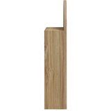  Kupaonski ormarić s ogledalom LED lučni boja hrasta 42x13x70 cm | shoptok.hr