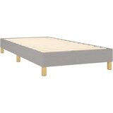  S oprugama i madracem svjetlosivi 100x200 cm od tkanine | shoptok.hr