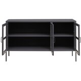 Premier Housewares Siva jeklena vitrina 140x80x45 cm Acier – | Shoptok.si
