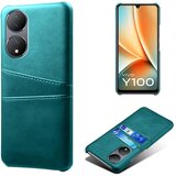 INORCO Ovitek za telefon z zaščito pred padci za vivo Y100 5G, dvojne reže za kartice, PU usnjen ovitek za osebni računalnik, (22037022) Cene