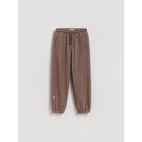 Reserved Pamučne jogger hlače - smeđi | shoptok.hr