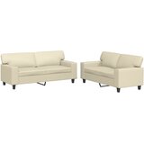  2-dijelni set sofa krem od umjetne kože | shoptok.hr