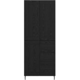  Highboard 2 kom. Crni hrast 69,5 x 34 x 180 cm | shoptok.hr