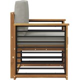  Set vanjskih sofa s jastukom Prirodna 71 x 63 x 73 cm - Prirodna i svijetlo siva prikladno za stan | shoptok.hr