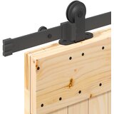  Klizna vrata NARVIK Prirodna i crna 85 x 210 cm (152,5 cm) | shoptok.hr