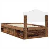  Okvir za krevet s uzglavljem Staro drvo 100 x 200 cm | shoptok.hr