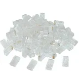 8P8C, modular shielded 30u" gold plated, GEMBIRD PLUG5SP/10, 10 kom