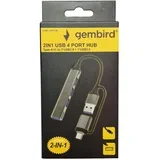 UHB-U3P4-06 ** Hub Tip-A+C, 3xUSB2.0, USB3.0, Aluminijumski