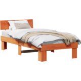  Konstrukcija postelje z vzglavjem Voskast rjav 80 x 200 cm, (5000123673) | Shoptok.si