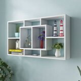 vidaXL 242548 Floating Wall Display Shelf 8 Compartments White Cijene