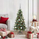 vidaXL Umetno Zložljivo Božično Drevo Zelena 120 cm PE in PVC | Shoptok.si