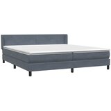 Box Spring krevet s madracem tamno sivi 180x220 cm samt | shoptok.hr