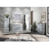 Germania Sivi zidni ormarić s umivaonikom u sjajnom dekoru 81x65 cm Vasio – | shoptok.hr