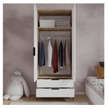 Hanah home Ormar Aden s ladicama, 80 x 192 x 45 cm, Bijeli | Eponuda.ba