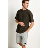 Dewberry 75226 Mens Oversized Fit Crew Neck T-Shirt-BLACK | shoptok.hr