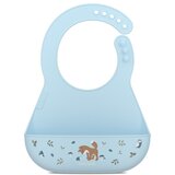 Mepal Svetlo moder silikonski slinček Forest Friends – | Shoptok.si