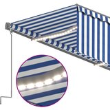  Automatska tenda s roletom i senzorom LED 3x2,5 m plavo-bijela | Eponuda.ba