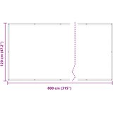  Balcony ekran Svijetlo siva i bijela. 120 x 800 cm | shoptok.hr