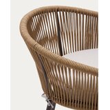 Kave Home Bež kovinski vrtni barski stol Yanet – | Shoptok.si