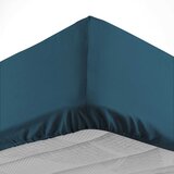 Douceur d intérieur Petrolej zelena pamučna plahta s gumom 180x200 cm Lina – | shoptok.hr