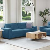  2-delna sedežna garnitura z blazinami modri žamet, (22054464) | Shoptok.si